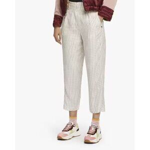 Scotch & Soda Checked Flat Front Ankle Length Pant Tailored Multicolored Large